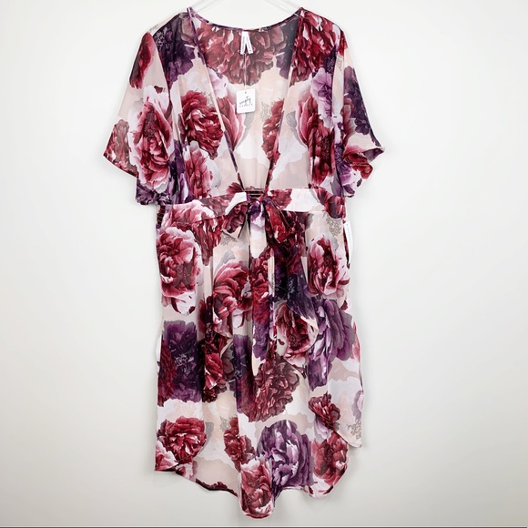 Live 4 Truth Sweaters - Follow Me Floral Kimono Duster Coverup